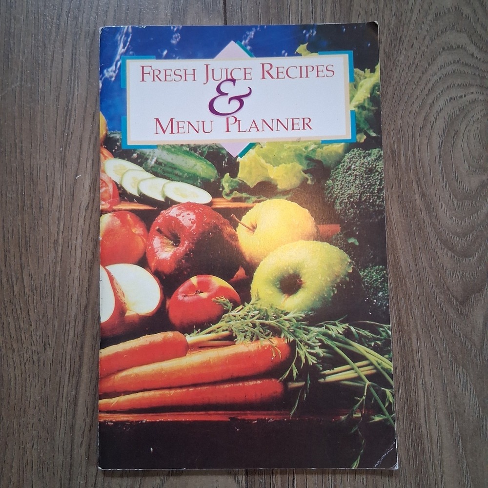 Vintage The Juiceman Fresh Juice Recipes & Menu Planner Cookbook Booklet‎